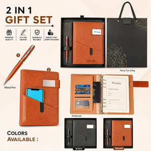 Set de Regalo Empresarial Personalizado 4 en 1 Naranja con Impresión de Logotipo Personalizado, Cuaderno, Bolígrafo, Tarjetero, Llavero, Regalo Promocional de Oficina - Product Image 5