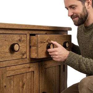 Boutons de meuble ronds en bois noir foncé, design moderne, poignées durables pour la maison, le bureau, l'entrepôt et le salon - Product Image 3