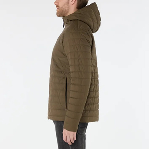 Veste matelassée en duvet de haute qualité avec logo personnalisé OEM, veste matelassée à capuche pour homme, vêtements d'hiver, veste matelassée pour homme - Product Image 4
