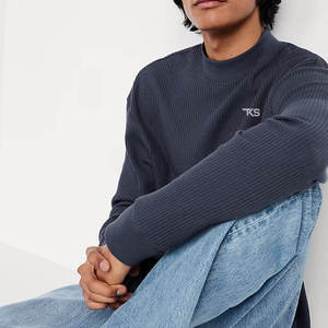Lightweight <b>Waffle</b> Knit <b>Shirt</b> With Textured Finish <b>Waffle</b> Knit <b>Shirt</b> For Comfortable Seasonal Casual Wear - Product Image 4