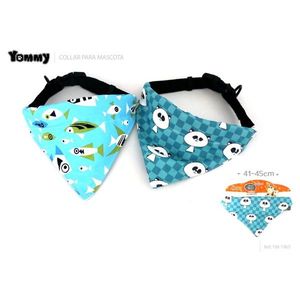 Collier-bavoir Yommy pour animaux de compagnie 41-45 cm pour chiens et chats, style bandana - Product Image 1