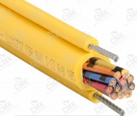 Câble souple en cuivre CMK MAKE à double décharge de tension pour grue, 12 conducteurs x 1,5 mm², 125A 500V, modèle CT, alimentation EOT pour grue