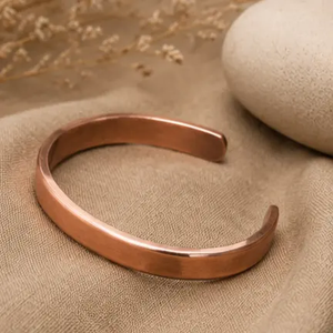 Brazalete de Cobre de Diseño, Brazalete Ajustable de Cobre, Brazalete de Cobre Hecho a Mano, Colección de Joyería Tradicional Kada - Product Image 6