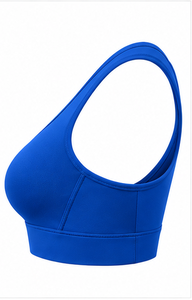 Soutien-gorge de sport sans couture pour femme, respirant, extensible dans quatre directions, pour yoga, gym, fitness, course à pied, crop top, avec logo, faible MOQ, maintien moyen - Product Image 2