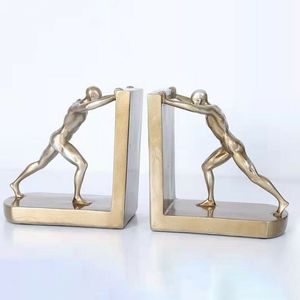 Minimalist Steel Metal Bookends For Home Office Bookshelf Organizer Heavy Duty <b>Book</b> Holder Stand With Anti Slip Base - Product Image 2