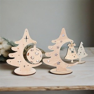 Excellent Quality Natural Wooden Tabletop Holiday <b>Tree</b> Decoration for <b>Christmas</b> Celebration and Home Styling Available For Sale - Product Image 4