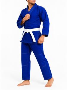 Kimono de BJJ Azul Unisex, Corte Regular, 100% Algodón, Duradero, Ligero, Transpirable, Resistente a la Contracción, Ropa de Artes Marciales, Talla Adulto, Karate - Product Image 4