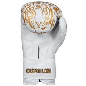 Gants de boxe thaïlandaise et de kick-boxing de haute qualité, respirants, avec logo personnalisé, couleur personnalisée, en cuir, à fermeture auto-agrippante, pour l'entraînement en extérieur - Product Image 3