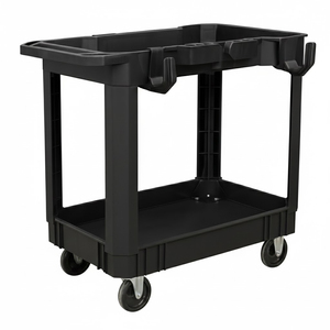 Chariot utilitaire 32 pouces, capacité 500 lb, étanche, facile à assembler, en plastique robuste, polyvalent pour garage, atelier, stockage GAPGAR001 - Product Image 4