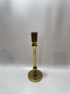 Classic Matte <b>Black</b> Aluminium <b>Pillar</b> <b>Candle</b> <b>Holder</b> Baluster Stem Pedestal Stand Modern Minimalist Table Centerpiece Decor - Product Image 6