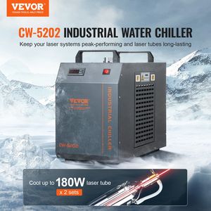 Refrigeratore d'Acqua Industriale CW-5202 con Compressore Integrato da 7L e Serbatoio da 18L per Macchine per Incisione Laser - Product Image 2