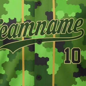 ชุดเบสบอลผู้ชายแบบซับลิเมชั่น ระบายอากาศได้ดี ผลิตจากโพลีเอสเตอร์ 100% ผ้าทวิลล์ พร้อมงานปัก แห้งเร็ว ติดกระดุมเต็มตัว - Product Image 4