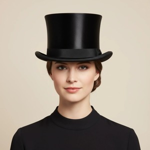 Chapeau haut-de-forme en cuir personnalisé pour homme – Qualité supérieure, avec couronne haute classique, bord structuré et option de design moderne - Product Image 2