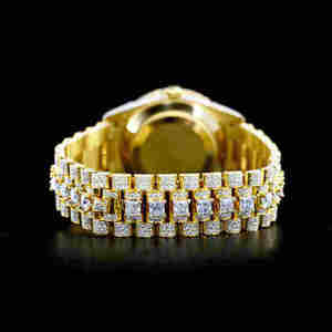 Relojes Mecánicos Automáticos Personalizados Estilo Hip Hop, Reloj de Lujo con Diamantes de Imitación VVS Moissanite para Hombre, ODM OEM - Product Image 2