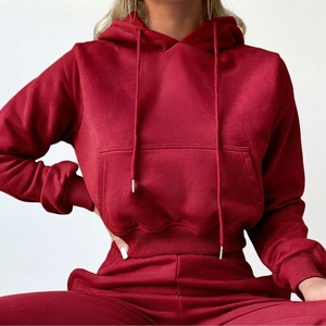 Men's Winter Fleece Tracksuit Set Pullover Hoodie Jogger <b>Pants</b> Casual Lightweight Two Piece Streetwear Outfit Custom Logo Sweat - Product Image 2