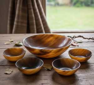 Tazón de Cuerno de Búfalo Hecho a Mano, Tazón para Servir Pulido Natural, Ecológico, Decoración para Mesa de Comedor y Cocina - Product Image 3