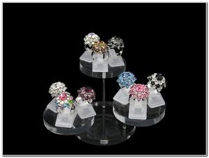 <b>Small</b> Acrylic <b>Display</b> 3 Step Round <b>Stand</b> for Jewelry and Decorative items Organizer Tabletop Clear Acrylic Riser <b>Display</b> - Product Image 3