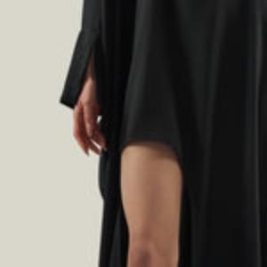 Handmade Premium Quality Elegant Women's Floor-Length <b>Kaftan</b> Dress Loose Fit Stretchable Party Wear Black For Women In Wholesale - Product Image 3