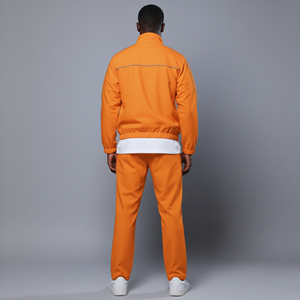 Custom Winter Hooded Solid Windbreaker Men's Tracksuit Hip Hop Screen Printed Logo Streetwear Waterproof Jogger Jacket Casual - Product Image 4