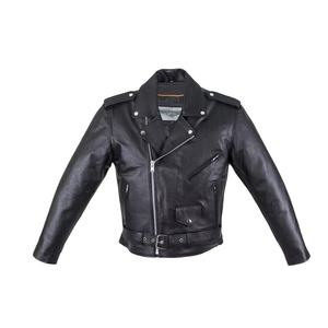 Veste de moto en cuir pour hommes Poches dissimulées pour armes à feu en cuir de vachette souple, respirant et résistant - Product Image 1