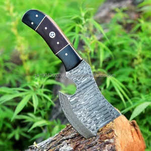 Ejes de acero de Damasco de alta calidad MS-Factory Uso multiusos con mango de madera personalizable Diseño popular Opciones de logotipo personalizado - Product Image 2