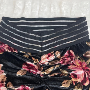 Cute Booty <b>Women</b> Lounge Roses Suede Unique Baggy Leggings <b>Harem</b> Trousers <b>Pants</b> - Product Image 3