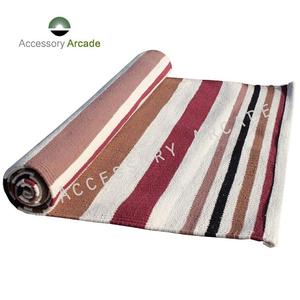 Alfombra de yoga tejida de algodón multicolor al por mayor para ejercicio |   OEM, alta calidad |   Marca privada India - Product Image 1