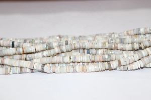 Cuentas de corte de rueda de 6-6,5mm facetadas de ópalo Natural australiano, forma de neumático de 16 pulgadas para la fabricación de joyas - Product Image 5