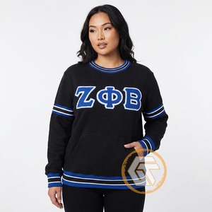 เสื้อสเวตเชิ้ตปักลาย Zeta Phi Beta Sorority สำหรับผู้หญิง ฤดูหนาว แบบสวมหัว ป้องกันรอยยับ สั่งทำได้ตามต้องการ จาก Greek Treasures Wholesale - Product Image 4