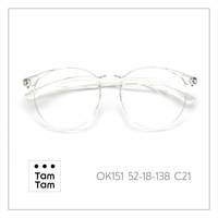 Montures de lunettes de vue transparentes Tam Tam OK151 52-18-138, monture complète unisexe, légères, anti-lumière bleue, anti-UV, usage quotidien
