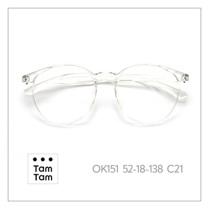 ทัมทัมกรอบแว่นตาทรงวงรีใส OK151 52-18-138 แบบเต็มขอบ น้ำหนักเบา ป้องกันรังสียูวี สำหรับใช้ในชีวิตประจำวัน - Product Image 3