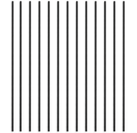 EFS PSHB Modern Iron Square Spindles Plain Straight Hollow Baluster Stair Parts Balcony Matt Black Berkualitas Tinggi Garansi 1 Tahun