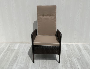 CR00041 Adjustable Customized Color Wicker/<b>Rattan</b> Steel Modern Reclining Lounge Chair Ottoman <b>Cushion</b> Dining Bedroom Kitchen - Product Image 2