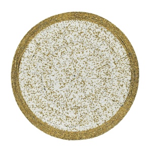 Magnifiques sets de table brodés à la main avec perles, décoratifs et luxueux, pour table à manger, mariage, fête et usage domestique festif. - Product Image 1
