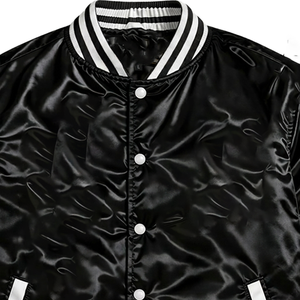 Custom ZPB Satin Bomber Varsity <b>Jacket</b> High Quality Breathable Eco-Friendly Lightweight Unisex Sorority Apparel OEM Manufacturer - Product Image 4