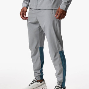 Sustainable High Quality Men's Cloudy Grey Quick Dry Joggers For Men Breathable Men's Trouser With Side Pockets & Ribbed Cuffs - Product Image 6