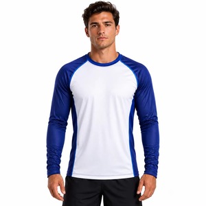 Chemises et hauts à manches courtes pour hommes, taille plus, col en V, tissu 100% polyester - Product Image 2