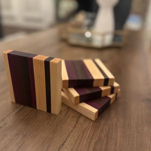 Modern Wooden Coffee <b>Table</b> <b>Coaster</b> Set - Product Image 1