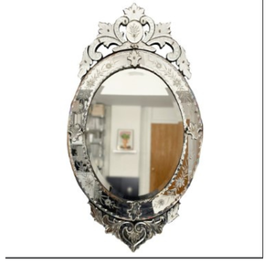 Espejo de Pared Estilo Barroco Veneciano |   Espejo Decorativo con Marco Ornamental Vintage para Decoración de Sala de Estar y Dormitorio - Product Image 1