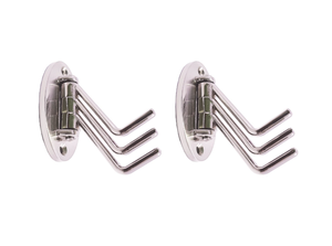 3 Pin Stainless Steel <b>Cloth</b> Hook for Doors and Walls Premium Quality SS202 - Product Image 3