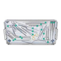 Plateau à instruments chirurgicaux, ensemble d'instruments de chirurgie générale, support de stérilisation métallique pour hôpital et clinique