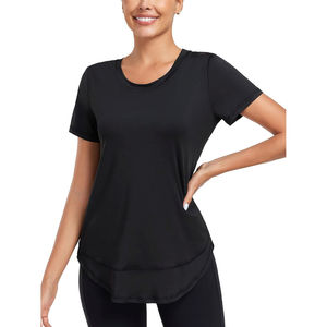 Camiseta de Jersey de Verano para Mujer, Personalizada, de Primera Calidad, Corte Ajustado, Material Transpirable, Diseño Sólido, OEM - Product Image 1
