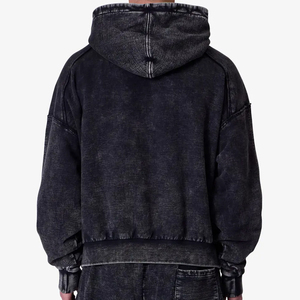 Sudadera con Capucha Extra Grande Personalizada para Hombre y Mujer, Color Sólido, Manga Larga, Tejida, 100% Algodón, 360g, Transpirable, Estilo Lavado, Otoño - Product Image 2