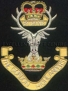 THE GORDON HIGH LANDERS Patch brodé en dentelle de haute qualité, à coudre, badge en tissu circulaire, design de luxe pour vêtement - Product Image 4