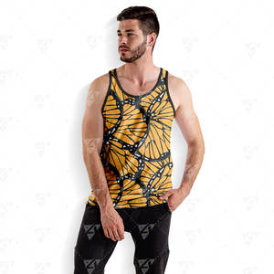 Débardeur sans manches pour homme de haute qualité, léger, en coton doux, respirant, confortable, séchage rapide, écologique, impression personnalisée - Product Image 5