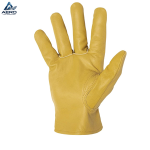Guantes de Trabajo de Cuero Amarillo Resistentes, Flexibles y Duraderos para Protección de Manos en Almacenes y Mantenimiento General - Product Image 3