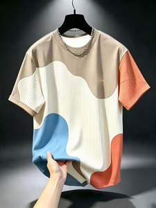 Fabricante de Camisetas para Hombre, Camisetas de Algodón Personalizadas, Nuevo Diseño, Camiseta con Cuello Redondo para Hombre, Proveedor Mayorista de Calidad Premium - Product Image 5