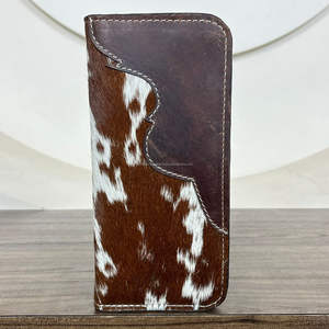 Cartera larga de piel de vaca auténtica personalizada de calidad superior para hombre, carteras plegables delgadas para tarjetas de crédito con bolsillos con cremallera para hombre - Product Image 4