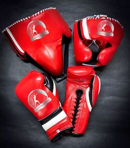 Guantes de Boxeo Profesionales Impermeables con Logotipo Personalizado, Cierre de Velcro, Agarre de Cuero Vacuno, Juego de Protección para Cabeza y Entrepierna para Entrenamiento al Aire Libre - Product Image 5