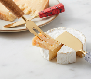 Modern <b>Cheese</b> <b>Knife</b> <b>Set</b> With Marble Resin Handles And Copper Blades Durable Dishwasher Safe For Kitchenware And Hotel Use - Product Image 5